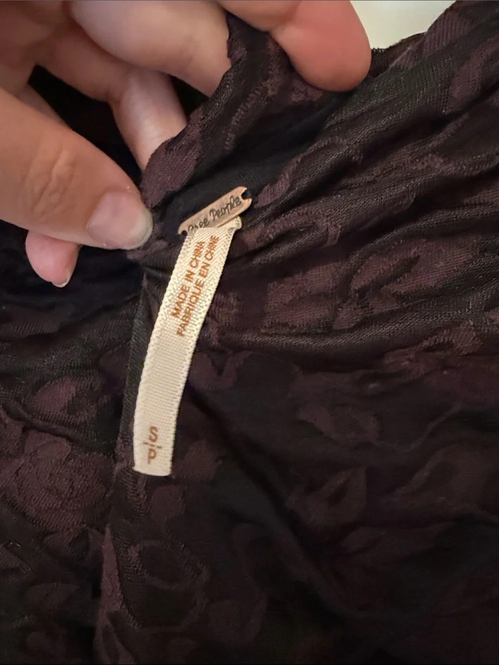 Free People Sleeveless Lace Overlay Cocktail Dress in Deep Plum - Picture 3 of 5